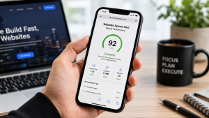 Google PageSpeed Insights tool checking website load speed